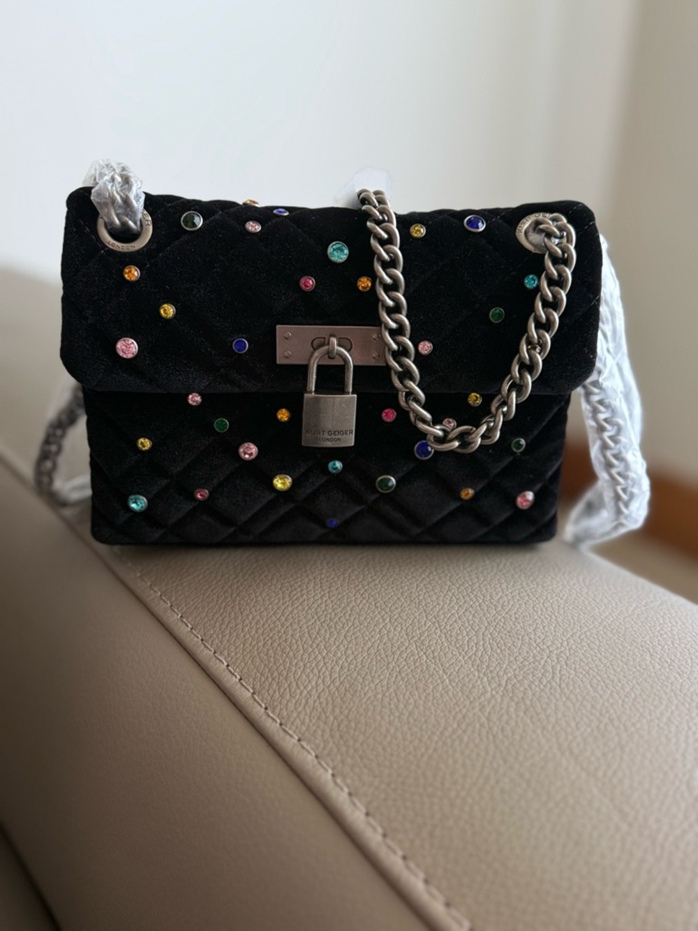 Kurt Geiger V Mini Brixton Bag Black/Comb